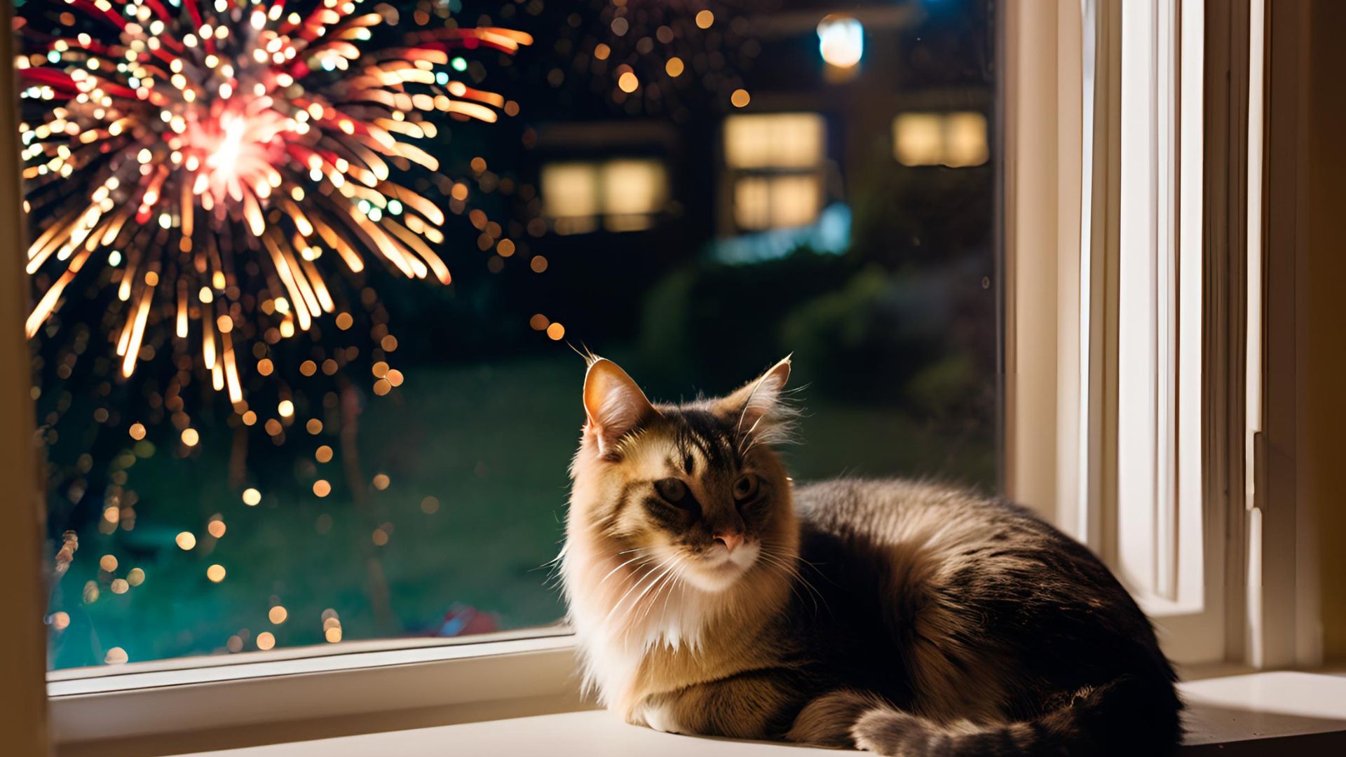 Protéger mon chat des feux d’artifice