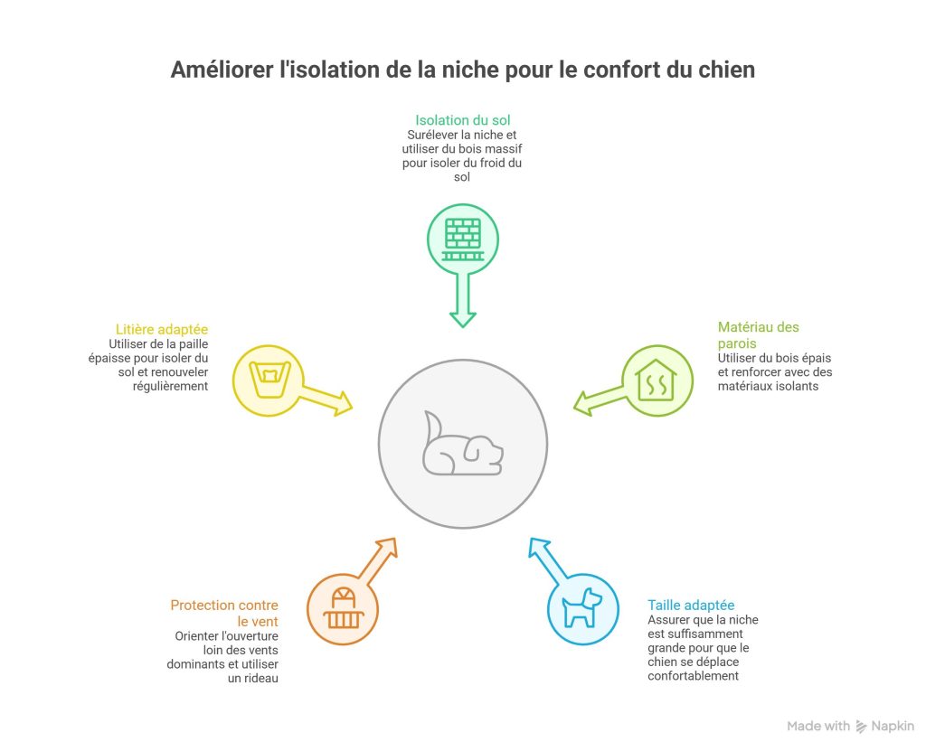 chien ou chat a froid, comment adapter la niche
