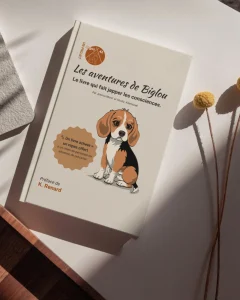 Couverture du livre jeunesse solidaire sur la cause animale Les aventures de Biglou de l'association ARGOS42
